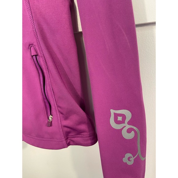 Athleta Purple Zip-Up Jacket - Size Small - Great Pre-owned Gym Gear WC32 - Picture 7 of 9